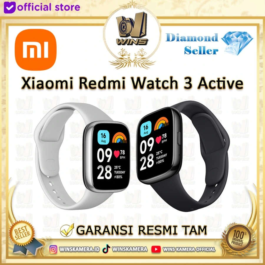 Watch Xiaomi Redmi Watch 3 Active Black