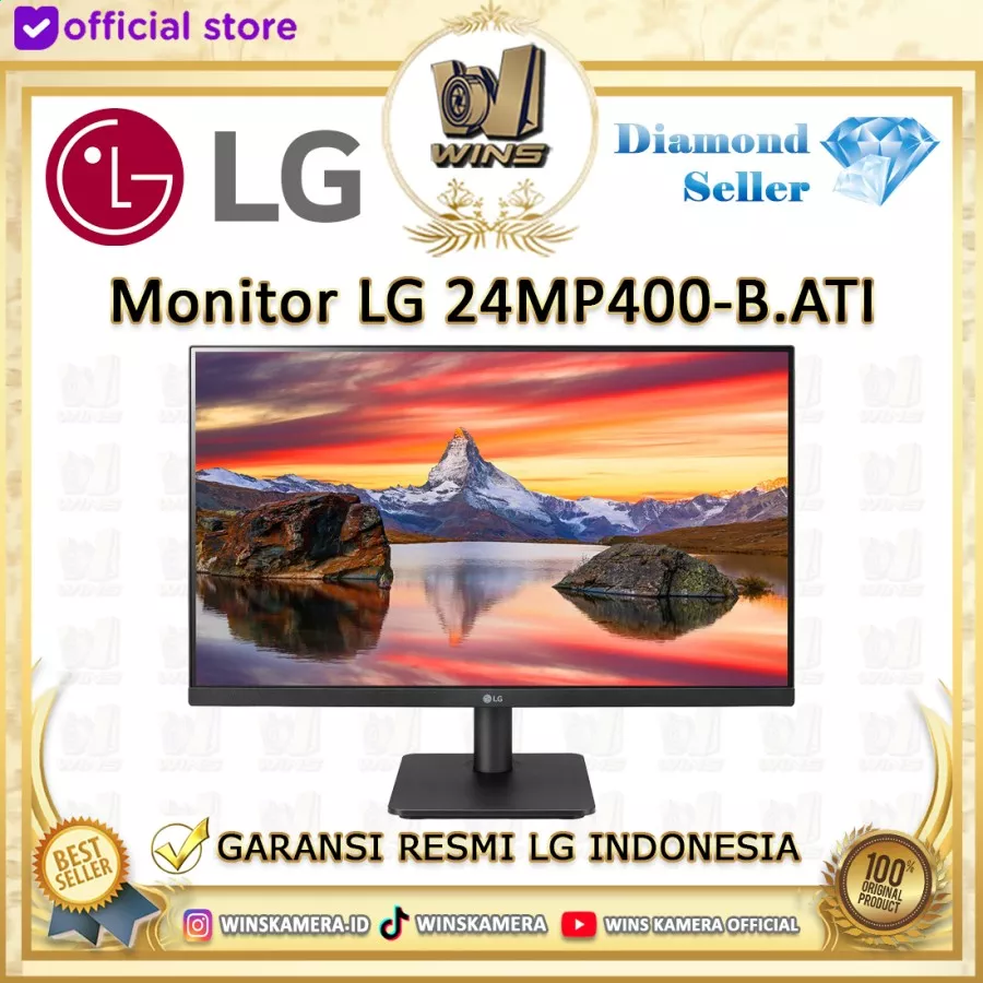 Monitor LG 24 24mp400-b Fhd 1920x1080 75hz 5ms Ips Freesync LG